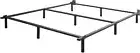 Metal Bed Frame Full - Black Metal Platform Bed 9-Leg Base. (Full)