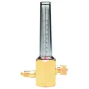 Flowmeter Argon Carbon Dioxide Helium Brass 50psi 5/8-18 Welding MIG TIG