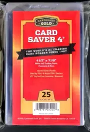 25 New Cardboard Gold Card Saver 4 Semi Rigid For PSA BGS Grading Submissions