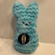 New Peeps Plush Blue Bunny Rabbit Stuffed Animal Easter NWT 10” 2016