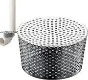 Gutter Downspout Guards, PVC Termination Drain Filter Strainer, Stainless Steel Conical Exhaust Pipe Cover, Anti Blocking Rooftop Floor Drain Mesh Screen for Preventing Blockage from Leaves, Debris