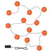 SOLVINDEN LED lighting chain with 12 lights, outdoor/battery-operated orange
