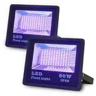 LANFU 2Pack 60w LED Black Light Blacklight for Fluorescent Neon Glow in The D...