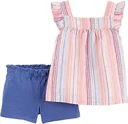 [Carter's] 2-Piece Striped Tee & Short Set (24 Months)