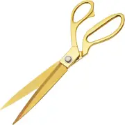 Premium Tailor Scissors,Heavy Duty Sewing Scissors Gold Titanium Coating Stai...