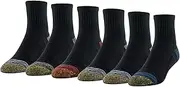 [Gold Toe] Men's Fit Tec Cushion Quarter Socks, 6-Pairs