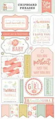 It's A Girl Chipboard 6"X13"-Phrases