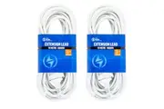 2PK The Brute Power Co 10m Extension Lead Cord Cable AU NZ 2400W 240V Home Plug