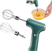 Cordless Hand Mixer: Rechargeable Electric Kitchen Mixers, Portable Kitchen Tools | Stainless Steel Landrolls and Beating Compact Appliance Eggs, Dough, m