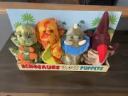 Caltoy Dinosaur Glove Hand Puppets Plush Easter Birthday Present Gift Set MIB