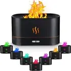 3D Flame Essential Oil Diffuser Aroma Humidifier 180ml USB Air Purifier Mist AUS