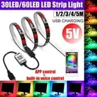 5V Bluetooth USB RGB LED Strip Lights 5050 5M 60LED AU Stock