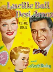 VINTAGE UNCUT 1953 LUCILLE BALL ,DESI, & RICKY PAPER DOLLS~#1 TOP REPRODUCTION!