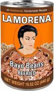 La Morena Refried Bayo Beans 440g x 1