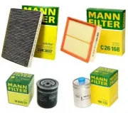 Mann Oil Air Carbon Cabin Fuel Filter Service Kit for Audi A6 Allroad Quattro V6 (for: Audi)