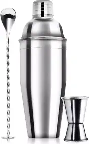 24Oz Cocktail Shaker Bar Set - Professional Margarita Mixer Drink Shaker and Mea