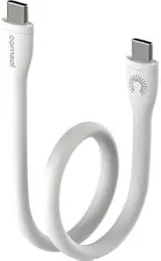 Comsol Super Soft Silicone USB-C to USB-C Cable 25cm Charge and Sync
