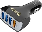 USB Char ger Multi Port - Fast Char ger Plug | USB Char ger Plug | Charging Power Adapter | Consumer Electronics for Camping, Truck, Vehicle, Family, Trips, Outdoor, Adventures