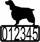 English Springer Spaniel Dog House Address Sign - Made in USA