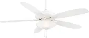 Minka Aire F522L-WH Mojo 52" White Ceiling Fan with LED Light