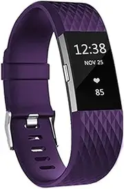 Replacement Bands for Fitbit Charge 2, Silicone Adjustable Classic Bands for Fitbit Charge 2,Women Men