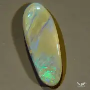 2.40 cts Opal Pendant Blue Green Lightning Ridge Solid Polished Stone #6.232