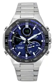 Casio EDIFICE Analog-Digital Mobile Link Tough Solar ECB950DB-2A 100M Mens Watch