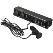 12V Car Cigarette Lighter Socket USB Adapter Charger + Digital Voltmeter LED