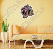 Colorful Baboon Papio Aggressive Monkey Ape Wall Sticker Interior Decor 22"X22"