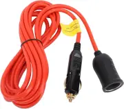 12V 24V Cigarette Lighter Extension Cord for Tire Pump Fridge 11.8FT 18AWG 10...