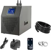 YAKUST 42 Gallon Aquarium Chiller, 1/10 HP Water Chiller Machine Hydroponic, System Fish Tank Cooling System with Upgraded LED Display, Axolotl Cooler for Coral Reef Shrimp