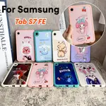 SAMSUNG 油畫 TPU 手機殼適用於三星 GALAXY TAB S7 FE 12.4 SM-T730 SM-T73