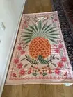 SPARTINA 449 Alljoy Landing Pineapple Beach Pool Towel Pink Green NWT 70" x 38"