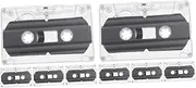 FELTECHELECTR 8 Pcs DIY Cassette Tape Wall Decoration Tape Case Vintage Music Cassette Retro Style