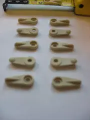 10 Window Screen Storm Clip Plastic Sash Tan Holder Mobile Home Bomar hatches