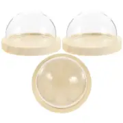 3 Pcs Glass Dome Mini-cloche Small Display Case Cases for Collectibles