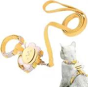 Dog Harness Set - Dog Harness, Dog Harness and Dog Harness Set Cute Bee Decoration Metal Buckle Adjustable Breathable Soft for Cats