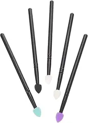 Ipetboom Eye Shadow Brush Set 5 Pcs Silicone Makeup Tools for Blending Professional Salons or Home Makeup