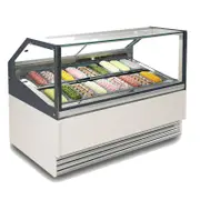 Exquisite 18 Tubs Ice Cream Scooping Freezers