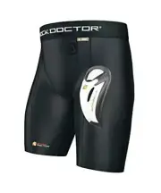 Shock Doctor Men's Core Compression Short with Bio-Flex Cup - Adult - Small -...