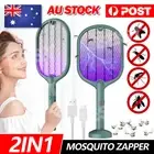 Electric USB Rechargable Racket Fly Swatter Mosquito Insect Killer UV Bug Zapper