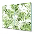Glass Induction Ceramic Hob Cover Worktop Saver Watercolour Leaves 2x30x52