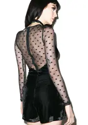 Like A Prayer Velvet Spot Playsuit