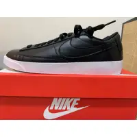 在飛比找蝦皮購物優惠-Nike Blazer low le 黑色皮革 休閒鞋（UK