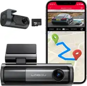 5K Dash Cam Real 4K+2K Front & Rear Include 64GB Card Built in 5GHz GPS V.C