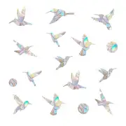 48 Pcs Large Hummingbird Decals Anti Collision Window Glasses Clings