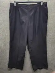 Alfred Dunner Pants Women's 22W Black Island Vibes Pull On Trousers NWT