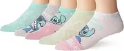 [Disney] Lilo & Stitch Women's 5 Pack No Show Socks