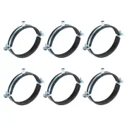 6 Pcs Split Ring Pipe Hanger, 125mm/4.9inch Adjustable Pipe Bracket Clamp