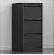Lockable Metal Filing Cabinet, Home Office, Vertical Industrial Drawer, Steel Tool Storage Box Organizer